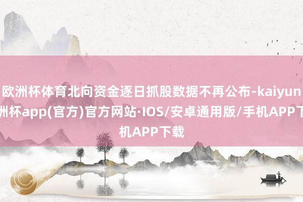 欧洲杯体育北向资金逐日抓股数据不再公布-kaiyun欧洲杯app(官方)官方网站·IOS/安卓通用版/手机APP下载