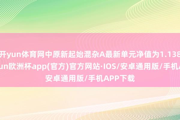 开yun体育网中原新起始混杂A最新单元净值为1.138元-kaiyun欧洲杯app(官方)官方网站·IOS/安卓通用版/手机APP下载