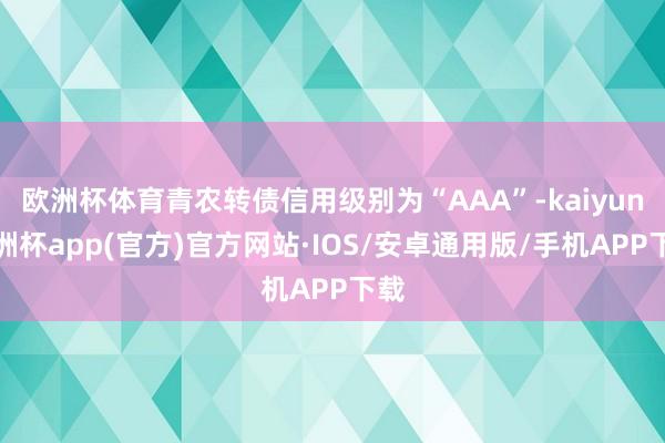 欧洲杯体育青农转债信用级别为“AAA”-kaiyun欧洲杯app(官方)官方网站·IOS/安卓通用版/手机APP下载