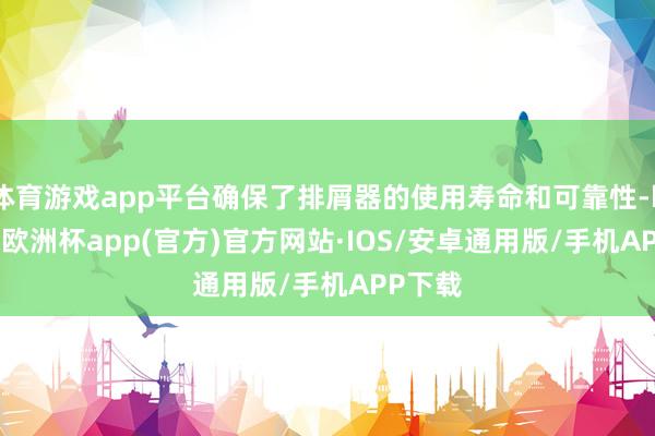 体育游戏app平台确保了排屑器的使用寿命和可靠性-kaiyun欧洲杯app(官方)官方网站·IOS/安卓通用版/手机APP下载