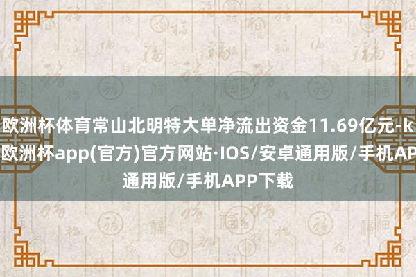 欧洲杯体育常山北明特大单净流出资金11.69亿元-kaiyun欧洲杯app(官方)官方网站·IOS/安卓通用版/手机APP下载