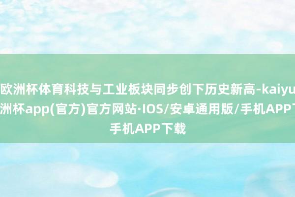 欧洲杯体育科技与工业板块同步创下历史新高-kaiyun欧洲杯app(官方)官方网站·IOS/安卓通用版/手机APP下载