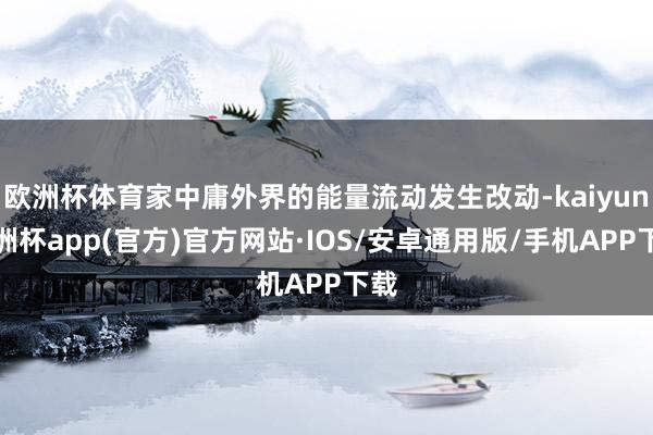 欧洲杯体育家中庸外界的能量流动发生改动-kaiyun欧洲杯app(官方)官方网站·IOS/安卓通用版/手机APP下载