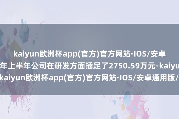 kaiyun欧洲杯app(官方)官方网站·IOS/安卓通用版/手机APP下载本年上半年公司在研发方面插足了2750.59万元-kaiyun欧洲杯app(官方)官方网站·IOS/安卓通用版/手机APP下载