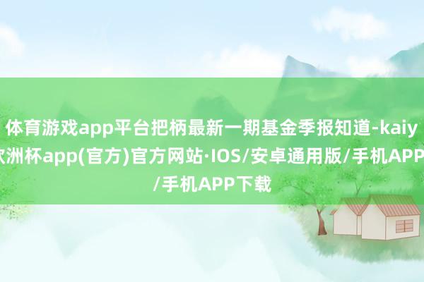 体育游戏app平台把柄最新一期基金季报知道-kaiyun欧洲杯app(官方)官方网站·IOS/安卓通用版/手机APP下载