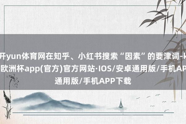 开yun体育网在知乎、小红书搜索“因素”的要津词-kaiyun欧洲杯app(官方)官方网站·IOS/安卓通用版/手机APP下载