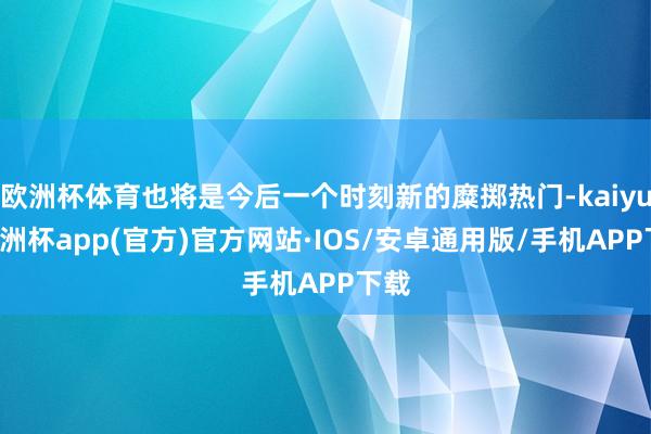 欧洲杯体育也将是今后一个时刻新的糜掷热门-kaiyun欧洲杯app(官方)官方网站·IOS/安卓通用版/手机APP下载